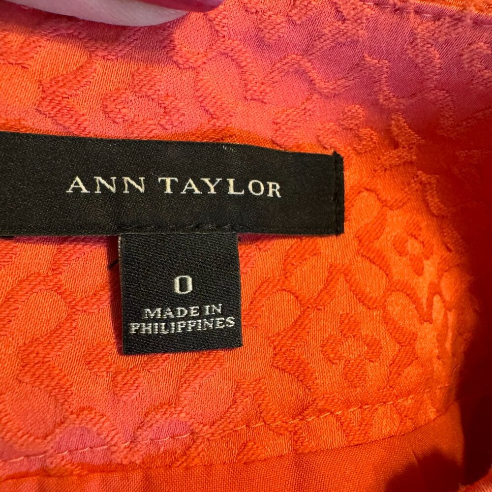 ANN TAYLOR PERFECT for SPRING/SUMMER CORAL SKIRT SIZE: 0 #7 - Picture 9 of 9